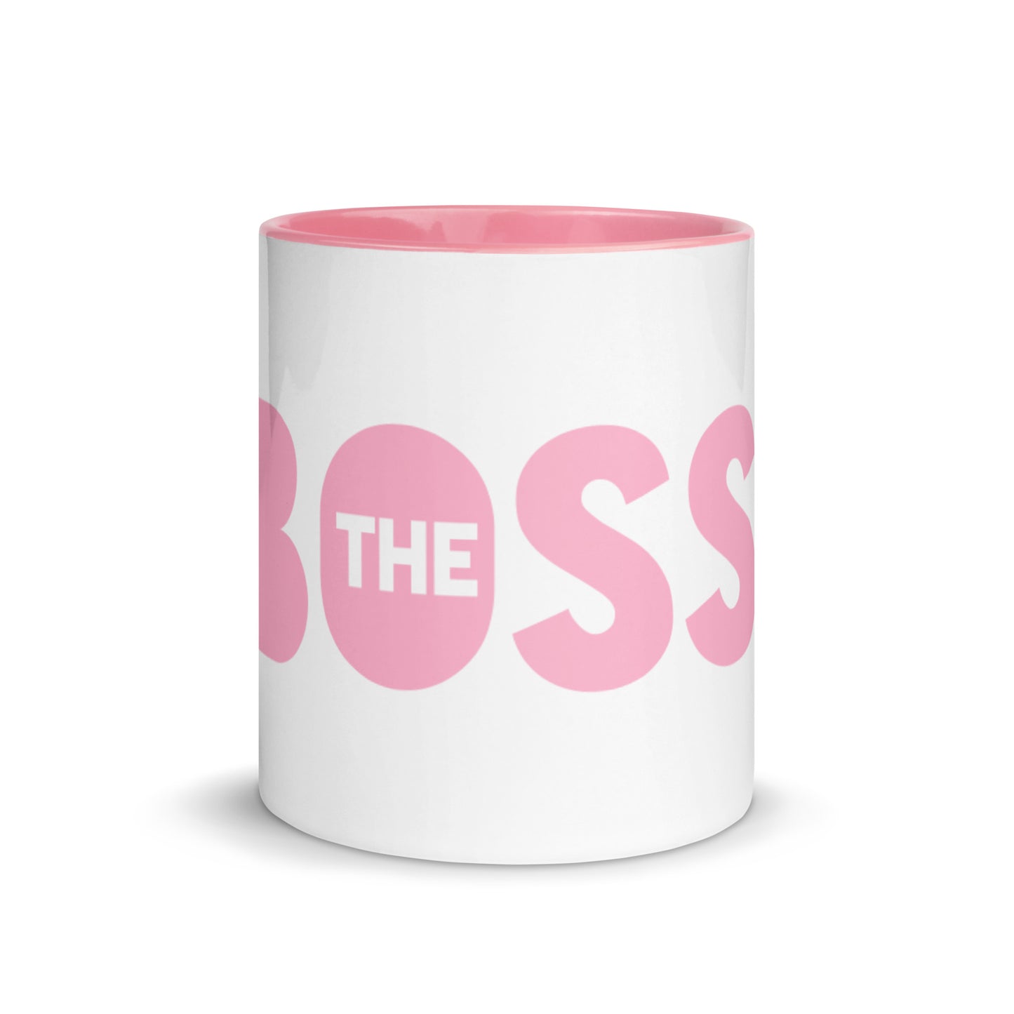 The Boss Mug | Pink and White