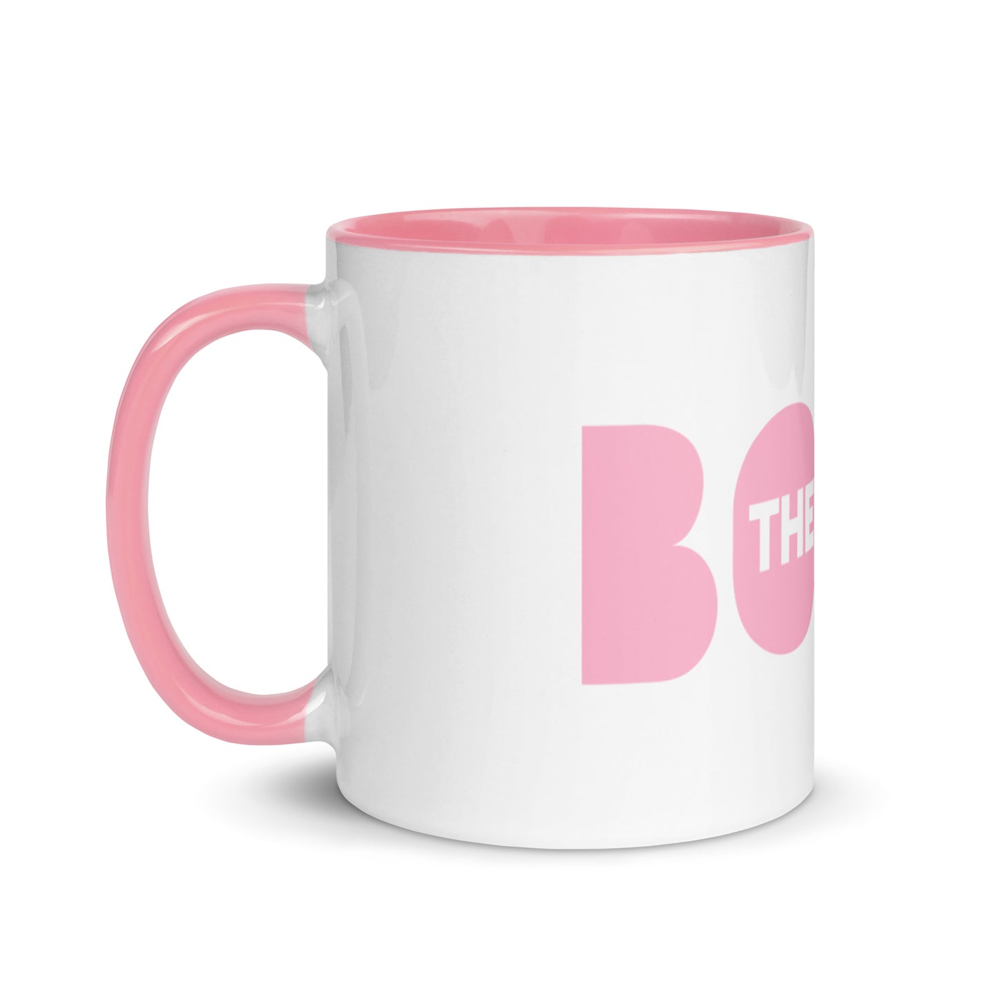The Boss Mug | Pink and White